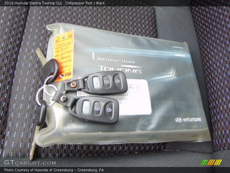 Chilipepper Red / Black 2010 Hyundai Elantra Touring GLS