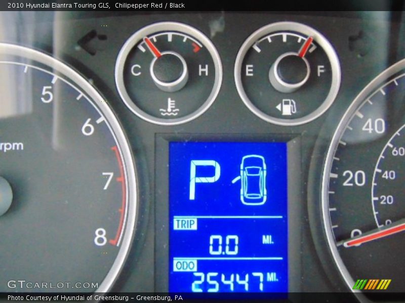 Chilipepper Red / Black 2010 Hyundai Elantra Touring GLS