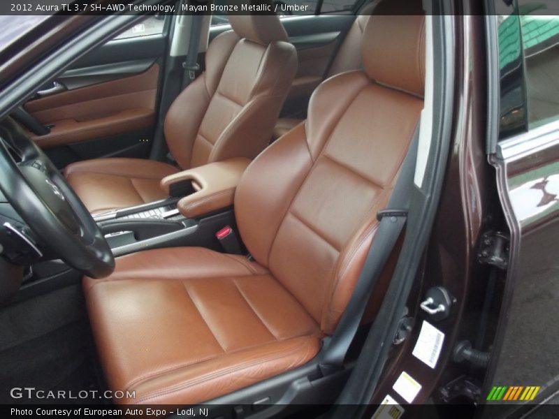 Front Seat of 2012 TL 3.7 SH-AWD Technology