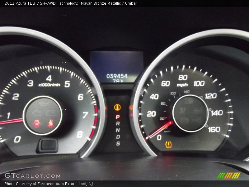 Mayan Bronze Metallic / Umber 2012 Acura TL 3.7 SH-AWD Technology