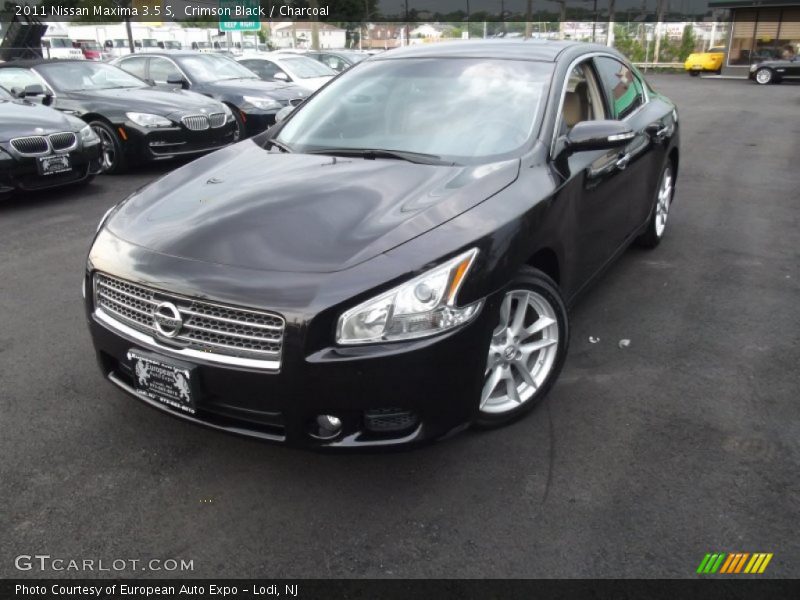 Crimson Black / Charcoal 2011 Nissan Maxima 3.5 S