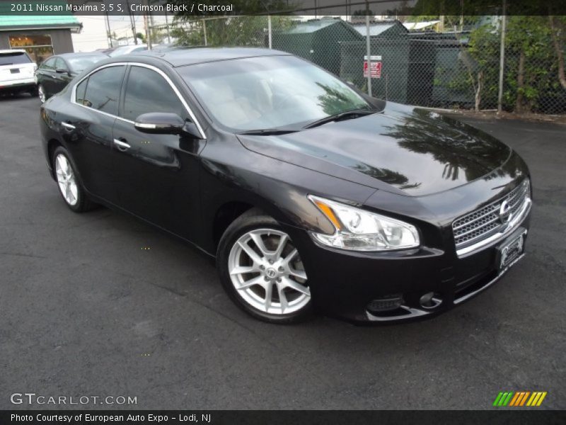 Crimson Black / Charcoal 2011 Nissan Maxima 3.5 S