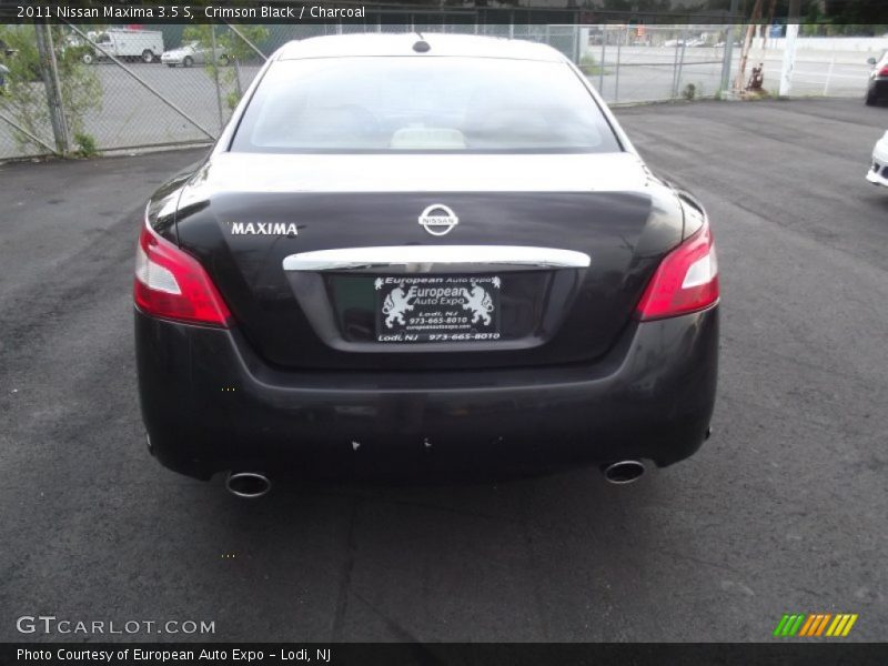 Crimson Black / Charcoal 2011 Nissan Maxima 3.5 S