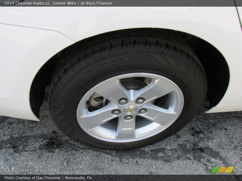 Summit White / Jet Black/Titanium 2014 Chevrolet Malibu LS