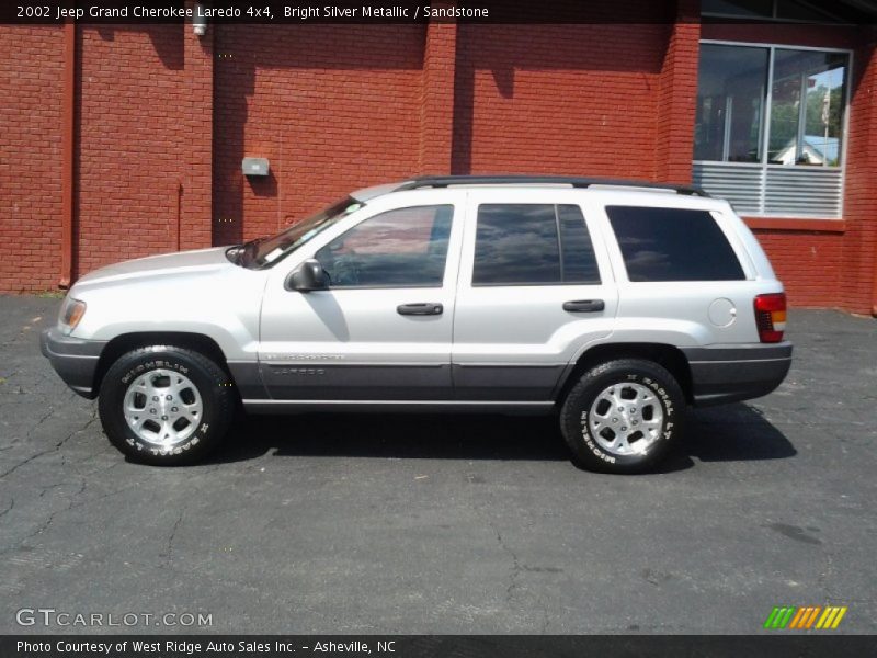 Bright Silver Metallic / Sandstone 2002 Jeep Grand Cherokee Laredo 4x4