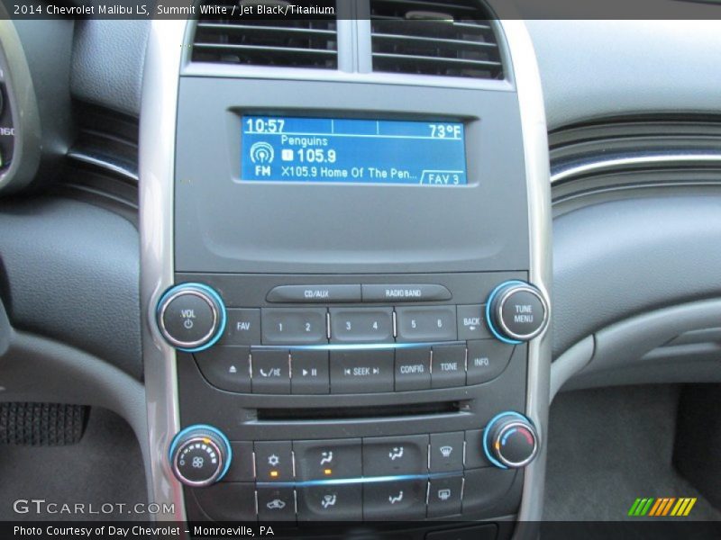 Summit White / Jet Black/Titanium 2014 Chevrolet Malibu LS