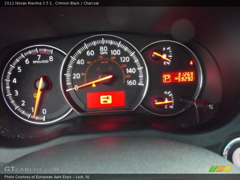 Crimson Black / Charcoal 2011 Nissan Maxima 3.5 S