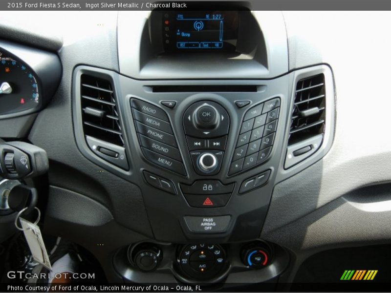 Controls of 2015 Fiesta S Sedan