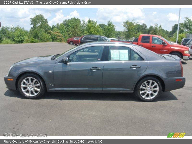 Thunder Gray ChromaFlair / Light Gray 2007 Cadillac STS V6