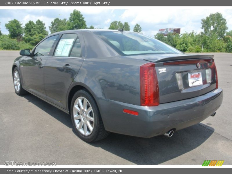 Thunder Gray ChromaFlair / Light Gray 2007 Cadillac STS V6