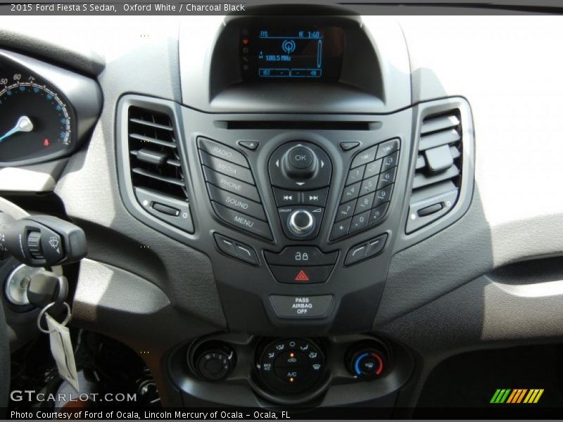 Controls of 2015 Fiesta S Sedan