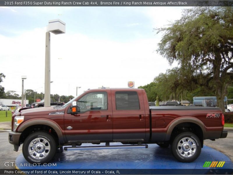  2015 F350 Super Duty King Ranch Crew Cab 4x4 Bronze Fire
