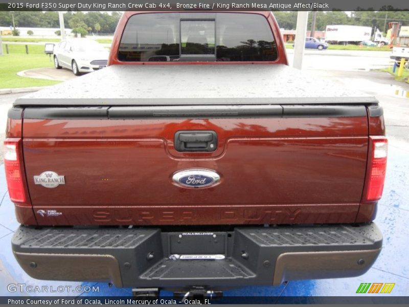 Bronze Fire / King Ranch Mesa Antique Affect/Black 2015 Ford F350 Super Duty King Ranch Crew Cab 4x4