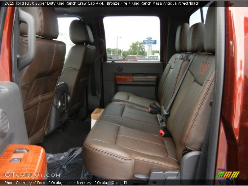 Rear Seat of 2015 F350 Super Duty King Ranch Crew Cab 4x4
