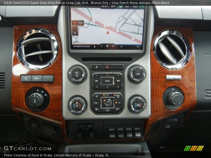 Controls of 2015 F350 Super Duty King Ranch Crew Cab 4x4