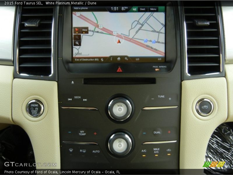 Navigation of 2015 Taurus SEL