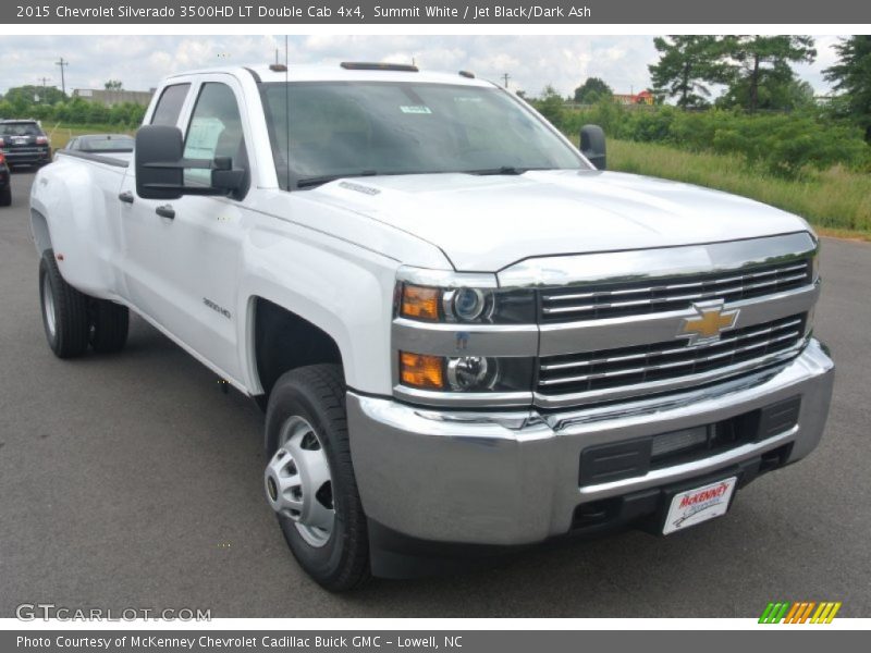 Summit White / Jet Black/Dark Ash 2015 Chevrolet Silverado 3500HD LT Double Cab 4x4