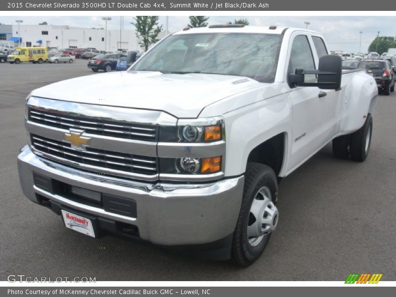 Summit White / Jet Black/Dark Ash 2015 Chevrolet Silverado 3500HD LT Double Cab 4x4