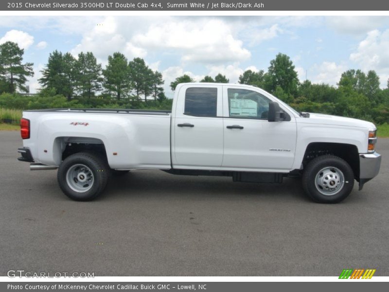 Summit White / Jet Black/Dark Ash 2015 Chevrolet Silverado 3500HD LT Double Cab 4x4