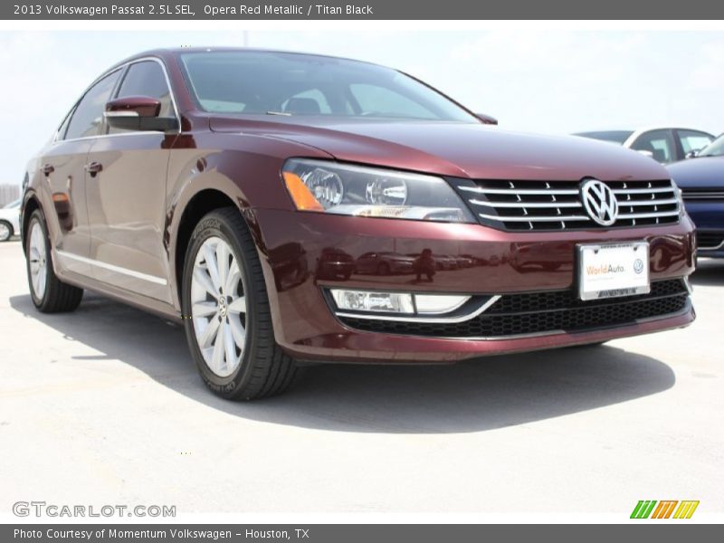 Opera Red Metallic / Titan Black 2013 Volkswagen Passat 2.5L SEL
