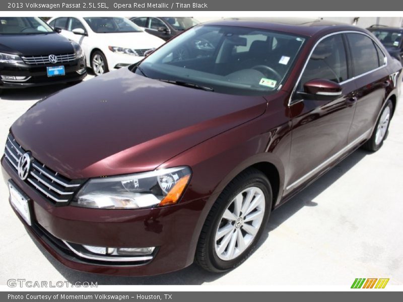 Opera Red Metallic / Titan Black 2013 Volkswagen Passat 2.5L SEL
