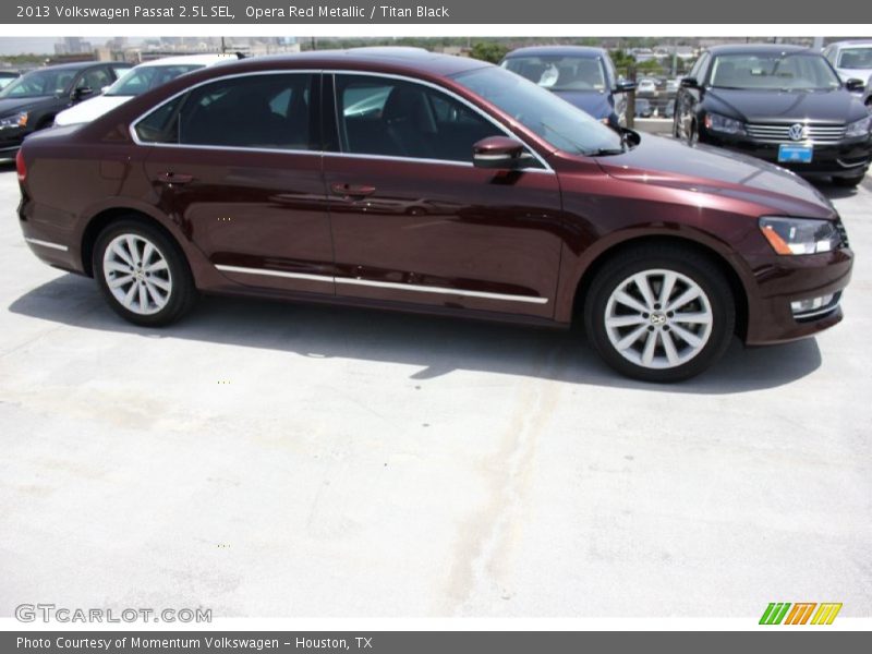 Opera Red Metallic / Titan Black 2013 Volkswagen Passat 2.5L SEL