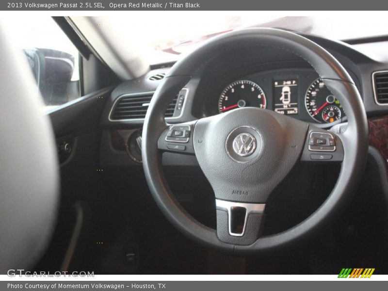 Opera Red Metallic / Titan Black 2013 Volkswagen Passat 2.5L SEL