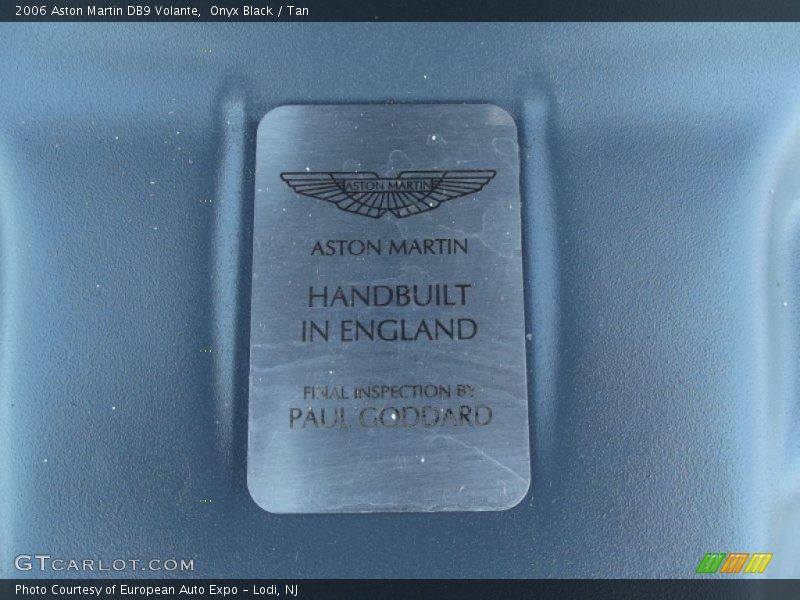 Onyx Black / Tan 2006 Aston Martin DB9 Volante
