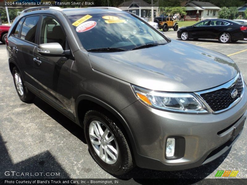 Titanium Silver / Black 2014 Kia Sorento LX AWD