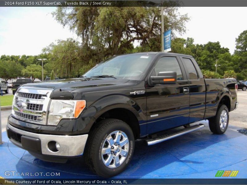 Tuxedo Black / Steel Grey 2014 Ford F150 XLT SuperCab