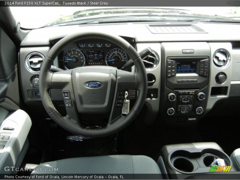 Tuxedo Black / Steel Grey 2014 Ford F150 XLT SuperCab