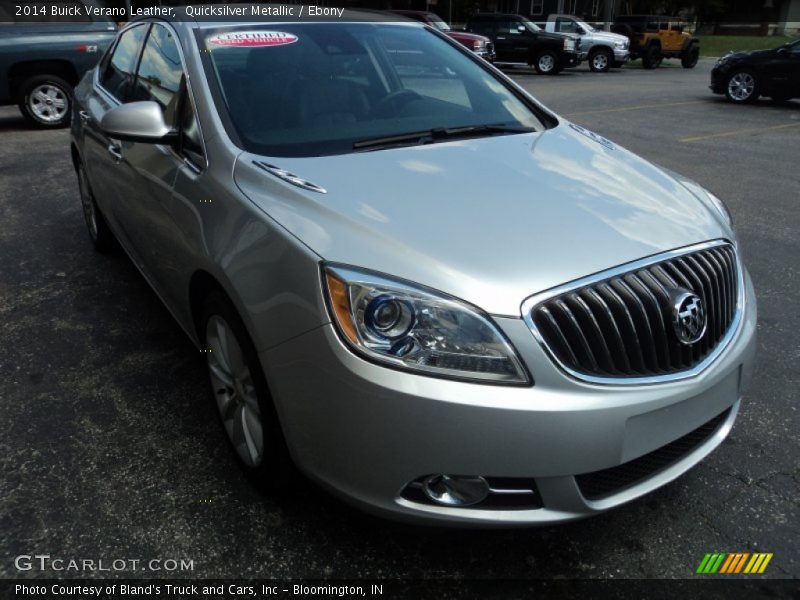 Quicksilver Metallic / Ebony 2014 Buick Verano Leather