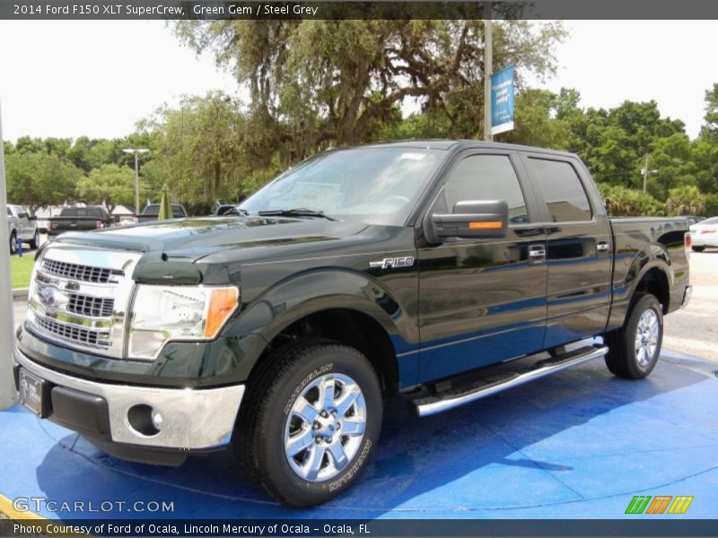 Green Gem / Steel Grey 2014 Ford F150 XLT SuperCrew