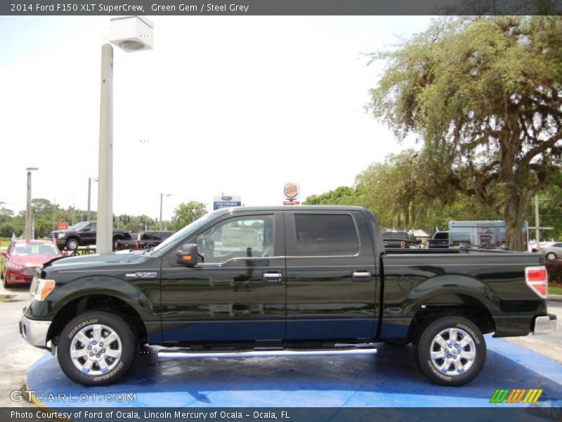 Green Gem / Steel Grey 2014 Ford F150 XLT SuperCrew