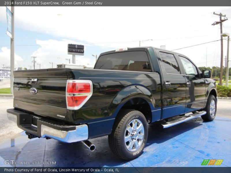 Green Gem / Steel Grey 2014 Ford F150 XLT SuperCrew