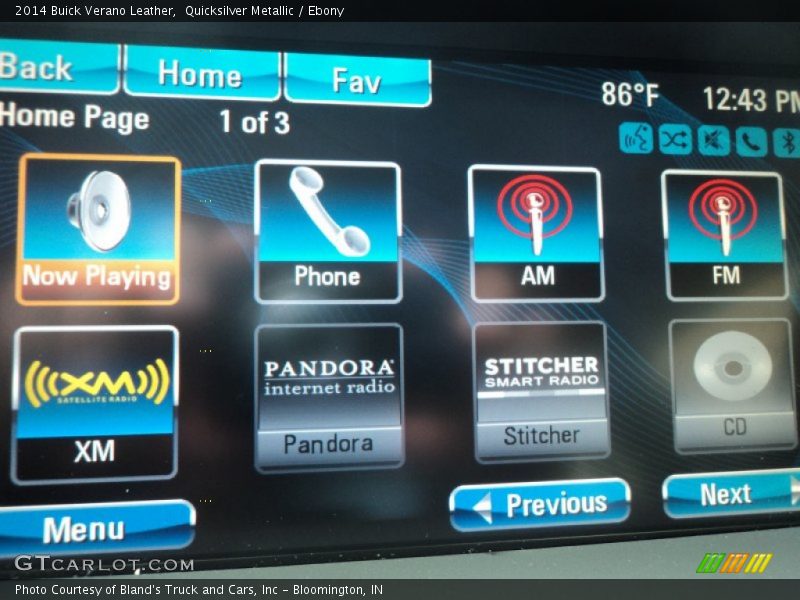 Quicksilver Metallic / Ebony 2014 Buick Verano Leather