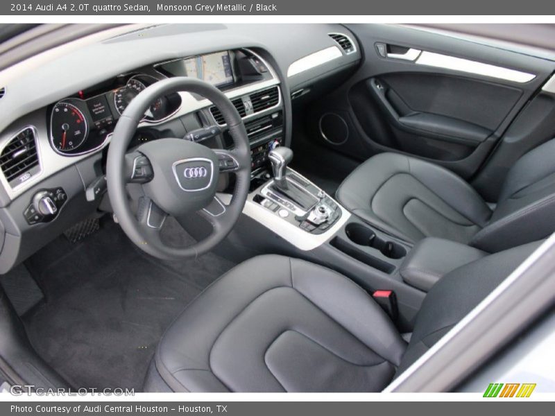 Monsoon Grey Metallic / Black 2014 Audi A4 2.0T quattro Sedan