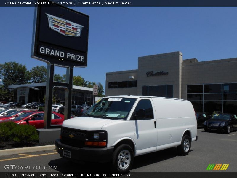 Summit White / Medium Pewter 2014 Chevrolet Express 1500 Cargo WT