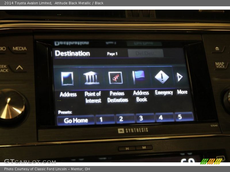 Attitude Black Metallic / Black 2014 Toyota Avalon Limited