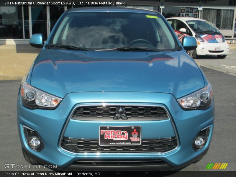 Laguna Blue Metallic / Black 2014 Mitsubishi Outlander Sport ES AWD