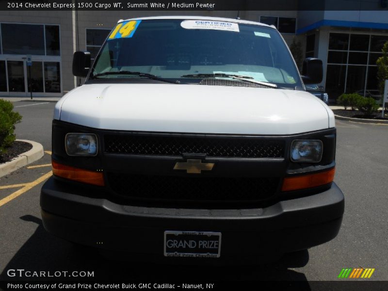 Summit White / Medium Pewter 2014 Chevrolet Express 1500 Cargo WT