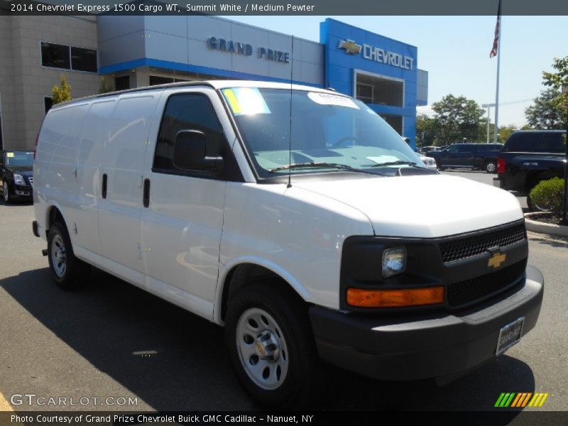 Summit White / Medium Pewter 2014 Chevrolet Express 1500 Cargo WT
