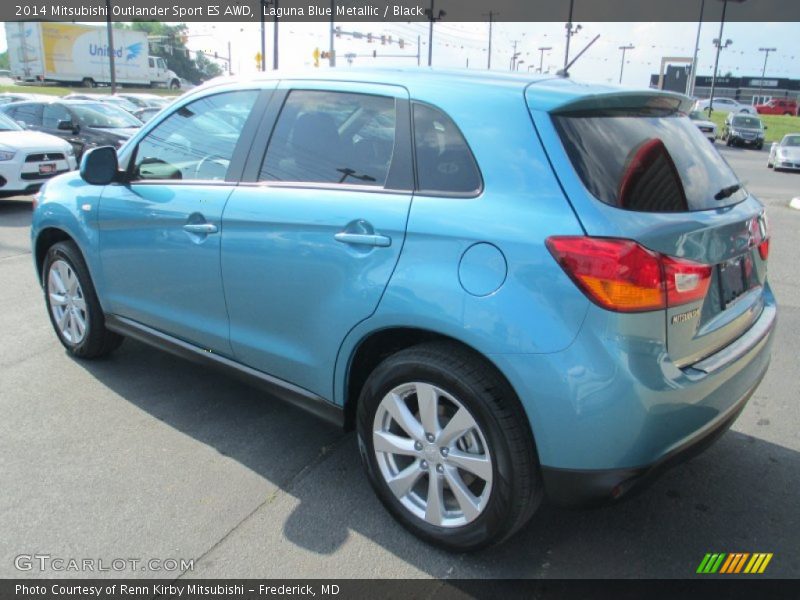 Laguna Blue Metallic / Black 2014 Mitsubishi Outlander Sport ES AWD