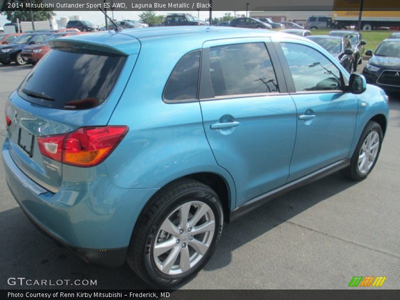 Laguna Blue Metallic / Black 2014 Mitsubishi Outlander Sport ES AWD
