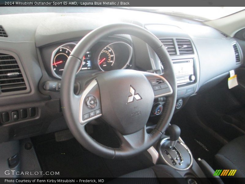 Laguna Blue Metallic / Black 2014 Mitsubishi Outlander Sport ES AWD