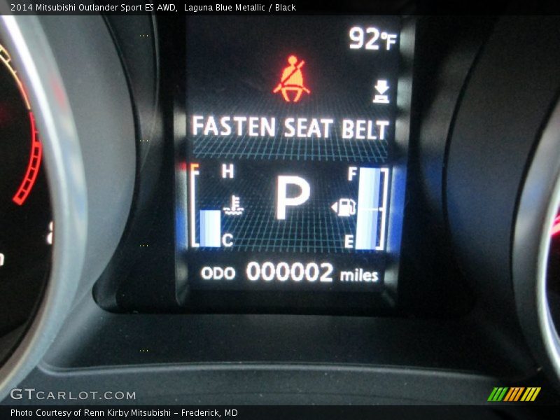 Laguna Blue Metallic / Black 2014 Mitsubishi Outlander Sport ES AWD