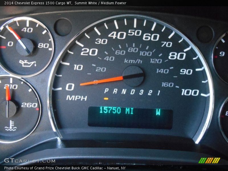 Summit White / Medium Pewter 2014 Chevrolet Express 1500 Cargo WT