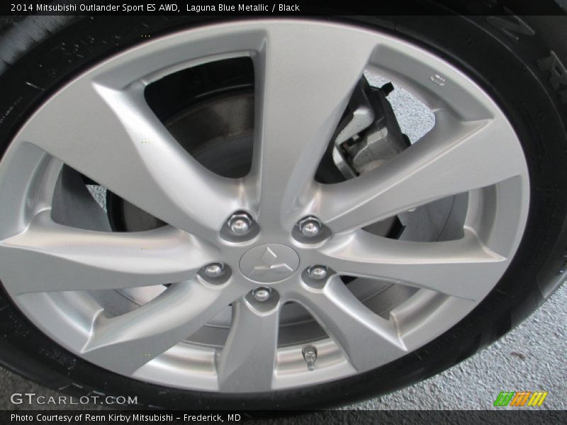 Laguna Blue Metallic / Black 2014 Mitsubishi Outlander Sport ES AWD