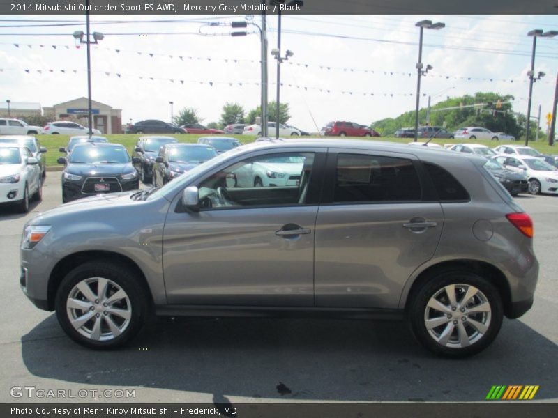 Mercury Gray Metallic / Black 2014 Mitsubishi Outlander Sport ES AWD