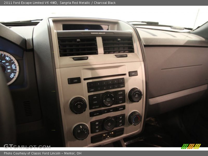 Sangria Red Metallic / Charcoal Black 2011 Ford Escape Limited V6 4WD